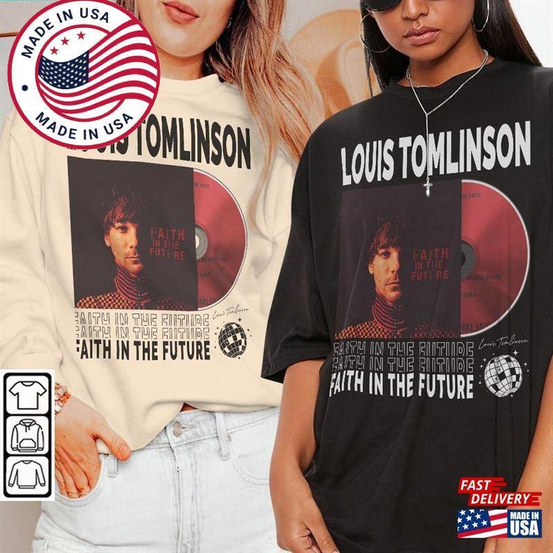 Louis Tomlinson Music Shirt Y2k Album Faith In The Future Tour Tickets Tee